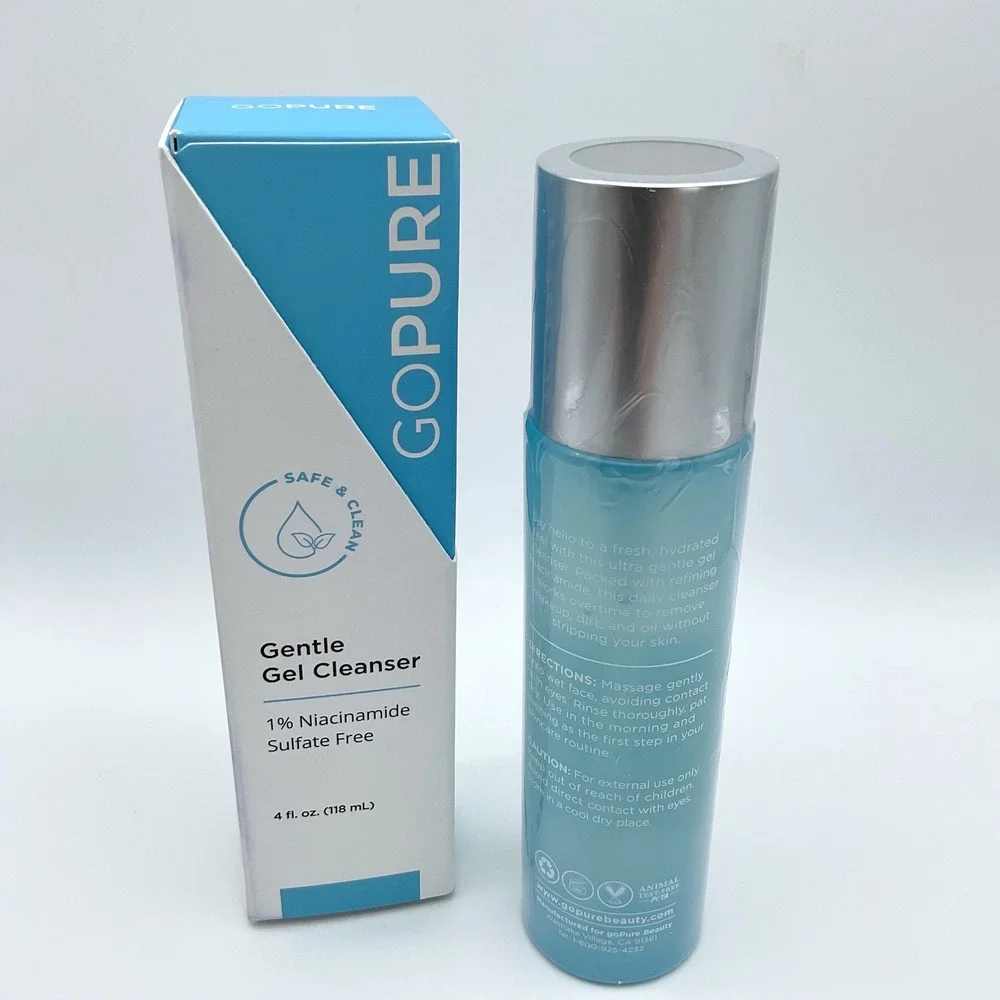 goPure Gentle Gel Cleanser 1% Niacinamide‎ Sulfate Free Face Wash 4oz New in Box